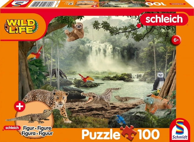 Pusle SCHLEICH vihmametsas 100 tükki koos figuuriga