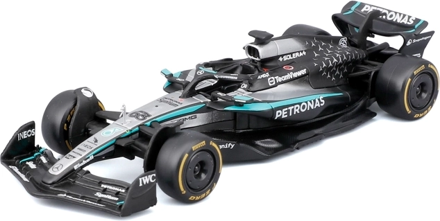 Bburago vormelauto mudel Formule 1 Mercedes-AMG Petronas W16 2025 George Russell 1:43