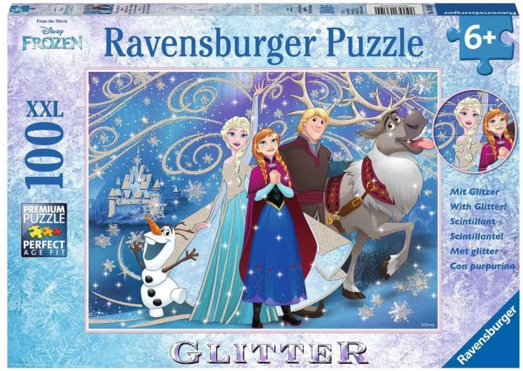 Puzzle XXL 100 pcs Frozen Sparkling Snow