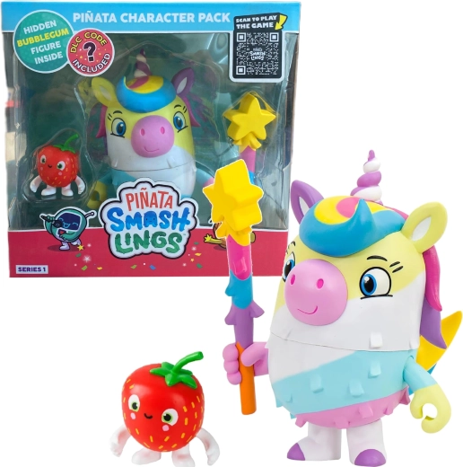 Pinata Smashlings Luna ükssarvik pinjataga ja 2 figuuriga