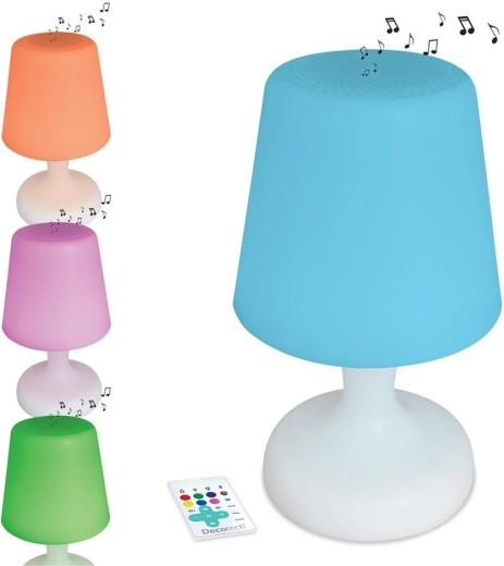 Veekindel LED-laualamp Bluetooth-kõlari ja kaugjuhtimisega