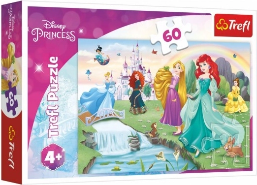 Pusle 60 tükki Tutvu printsessidega DISNEY PRINCESS Trefl