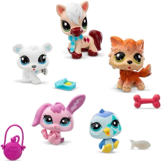 Hasbro Littlest Pet Shop winter animal set 5 pcs