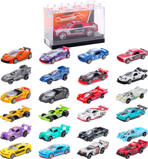 Võidusõiduauto metallmudel 1:64 – mitu varianti