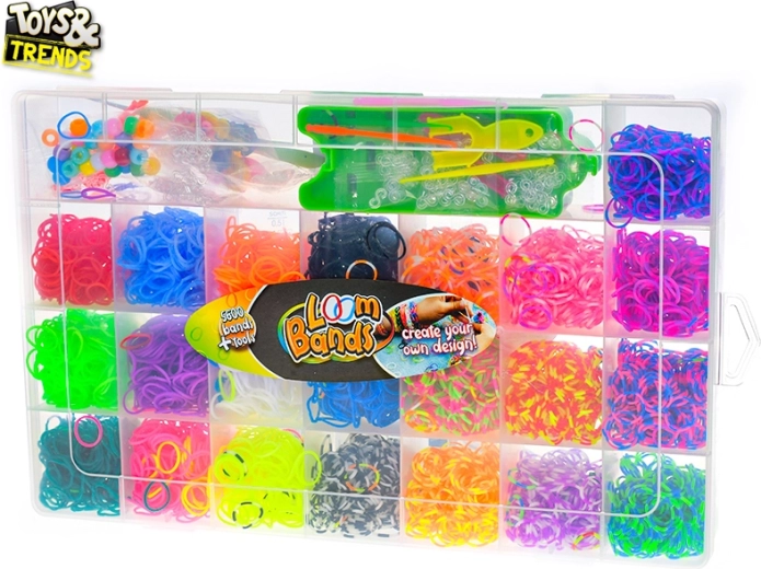 Toys&Trends large rubber band bracelet weaving set 5600 pcs