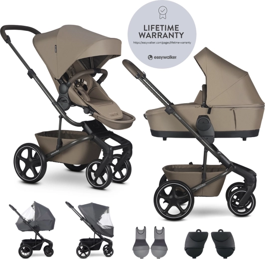 Easywalker XL set combination stroller Harvey NXT with accessories – Mocha Brown
