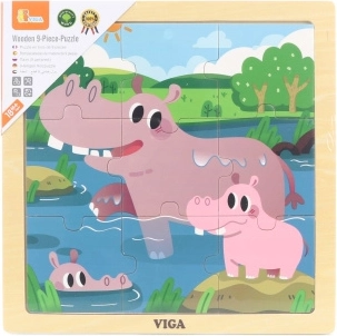 Viga puidust pusle pirnid, 9 tükki