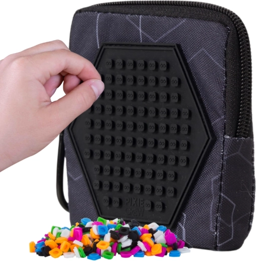 Pixie Crew Square Case Black Hexa with Pixels