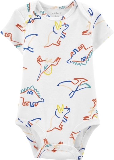 Carter's short-sleeve bodysuit ivory Dino for boys 3 m