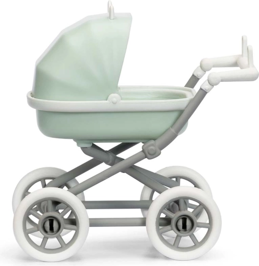 A stroller like the real thing: wheels and a sliding canopy