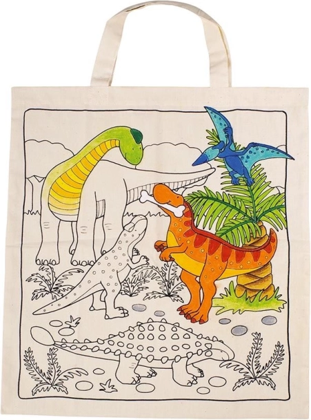 Puuvillane värvitav kott – dinosaurused
