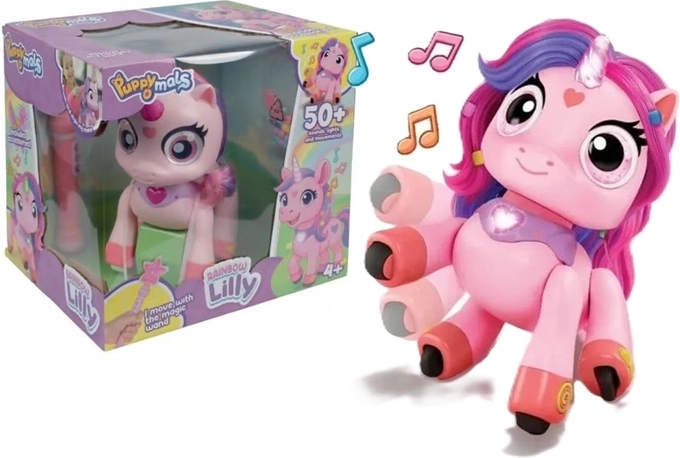Xtrem Bots RC Rainbow Lilly Interactive Robot Unicorn