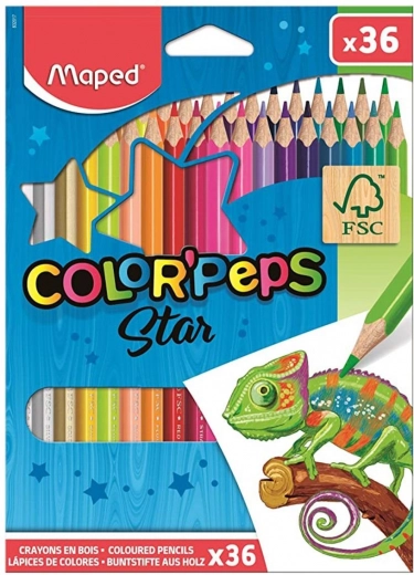 Värvipliiatsid MAPED Color'Peps, 36 tk