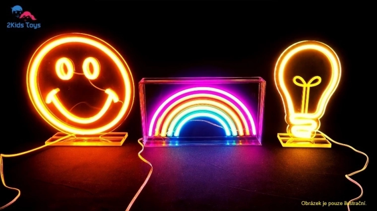 LED-neoonlamp pirni kujul 2Kids Toys