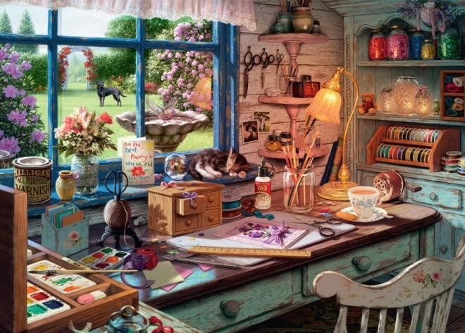 Ravensburger Puzzle My Haven: The Craft Workshop 1000 Pieces