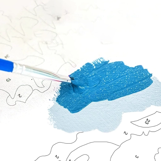 Easy, precise painting thanks to numbers