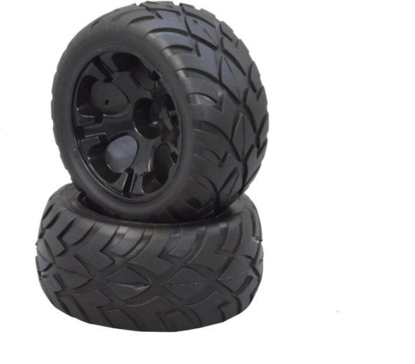 Must ratas koos rehviga 1:10 mudelitele Cocoon, Splinter ja Lextron – 1 tk