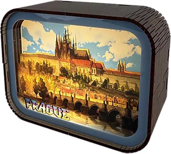 2Kids Toys wooden DIY LED lamp Prague – Charles Bridge and Hradčany