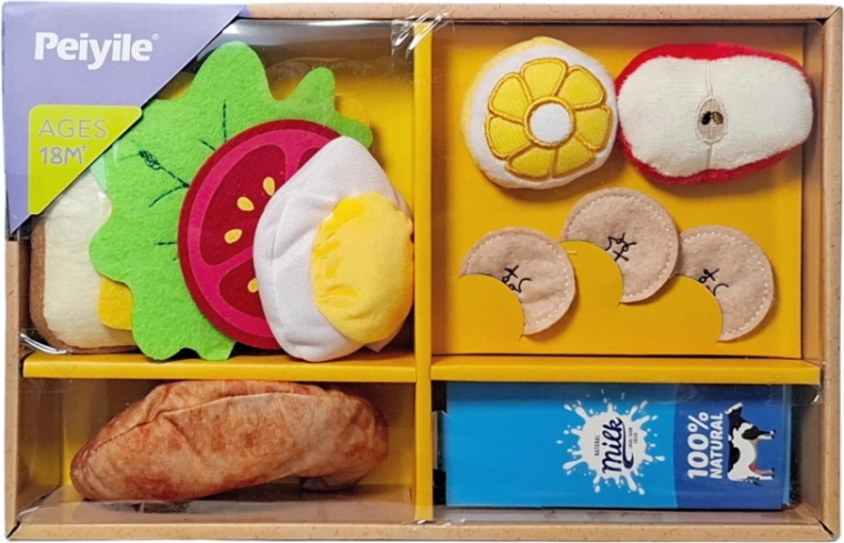 Plush kitchen box with food - 1 piece