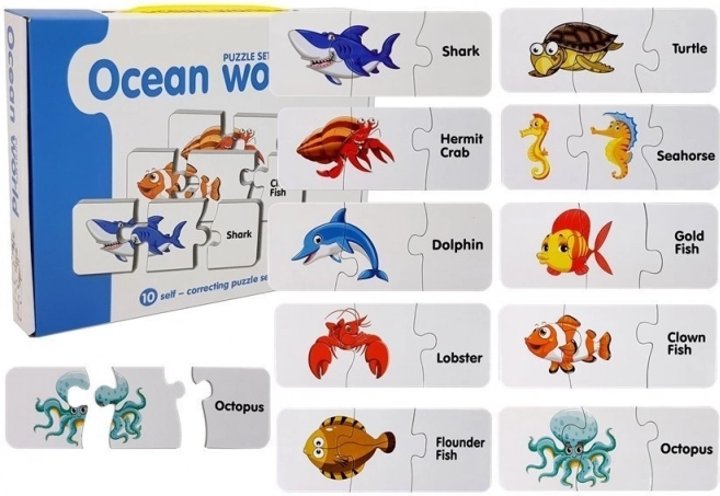 Educational Puzzle Ocean World – 10 Self-Checking Matches