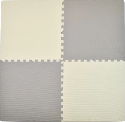 Humbi vahtpusle mängumatt kreemikas-hall 62 × 62 × 1 cm 4 tk