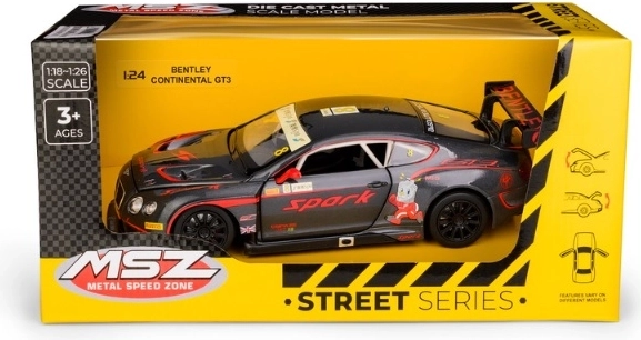 Kogumismudel Bentley Continental GT3 mõõtkavas 1:24, hall