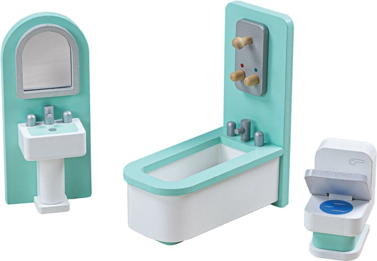Tidlo Wooden Bathroom Furniture Set – Turquoise
