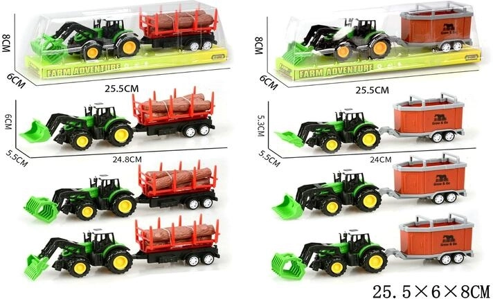 Laste traktor haagisega