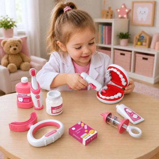 Interactive fun: vibrations, water and “toothpaste”