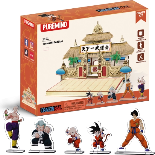 Puremind wooden 3D model DRAGON BALL Tenkaichi Budokai – DIY puzzle scene