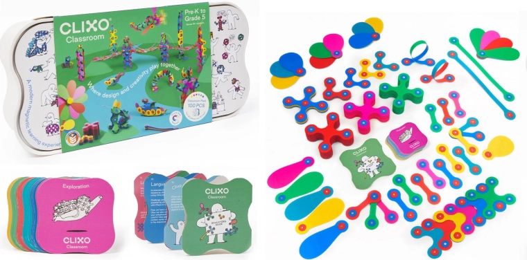Clixo Classroom magnetic construction set 100 pieces