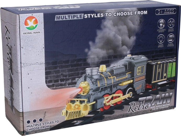 Train set with light, sound and smoke effects