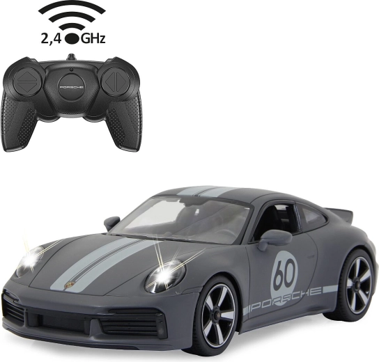 RC Porsche 911 Sport Classic car 1:16 grey