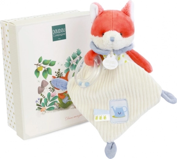 Gift Set Plush Fox Romarin with Rattle