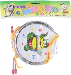 Children's drum with drumsticks and strap