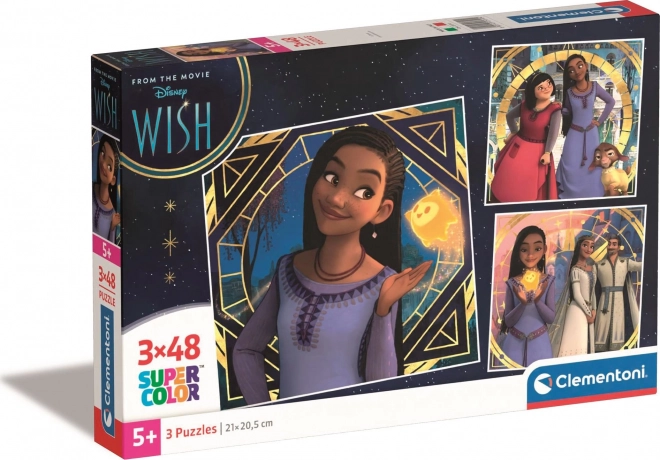 Pusle 3x48 tükki Square Disney Wish
