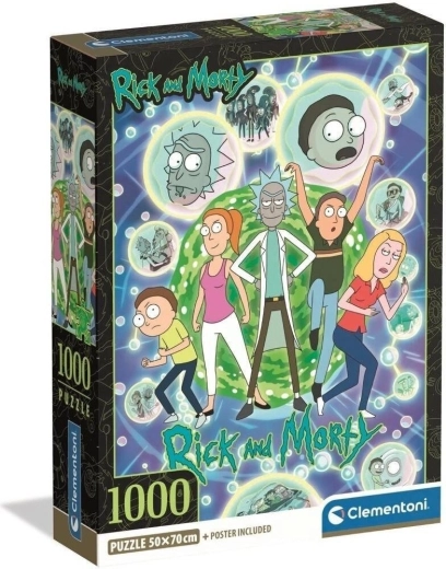 Clementoni Puzzle Rick and Morty: Multiverse Collage 1000 Pieces