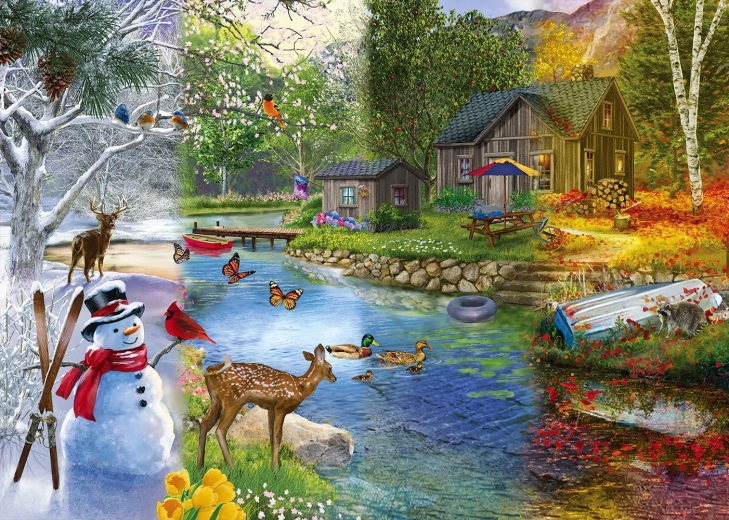 Seasonal Transitions Puzzle 1000 Pieces