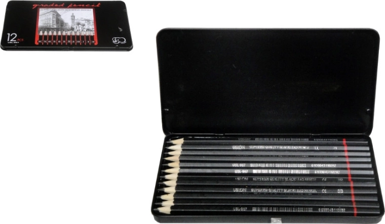 Pencil set in a case - 1 piece