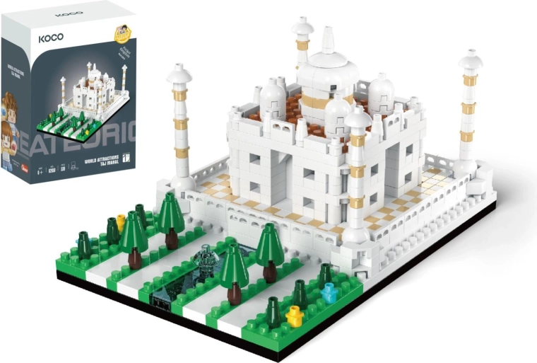 KOCO miniatuurne Taj Mahali ehituskomplekt, 539 detaili ja 2 figuuri
