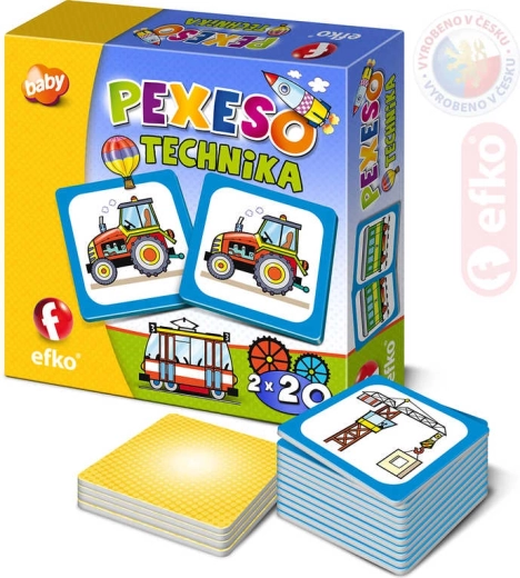 Efko baby memory game – technology and means of transport