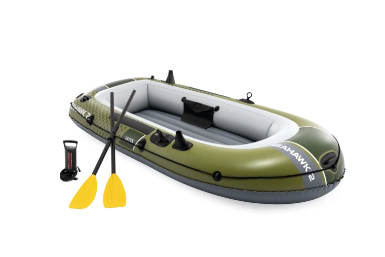 Täispuhutav paat INTEX Seahawk 2 kahele koos aerude ja pumbaga
