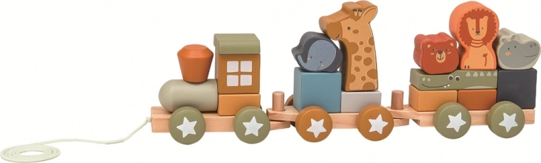 Puidust loomadega rong 2Kids Toys