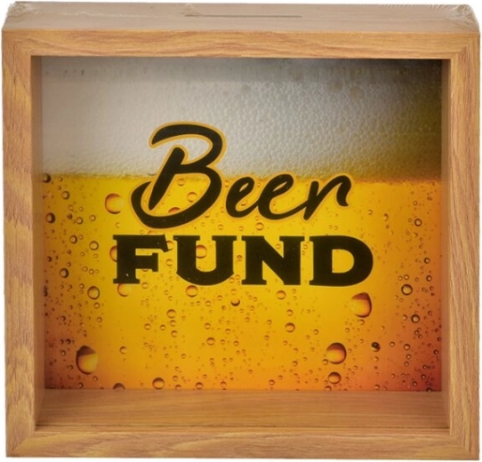 Puidust hoiukassa Beer Fund 20 × 5 × 20 cm