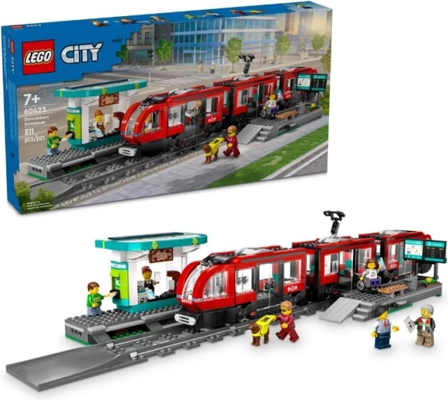 LEGO® City 60423 Tramm ja peatus kesklinnas
