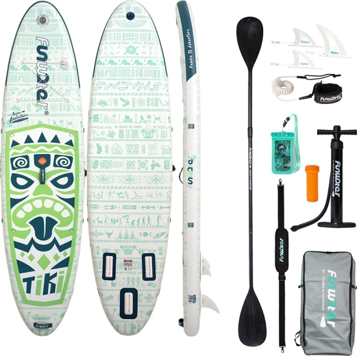 Funwater inflatable paddleboard Tiki 320 cm green