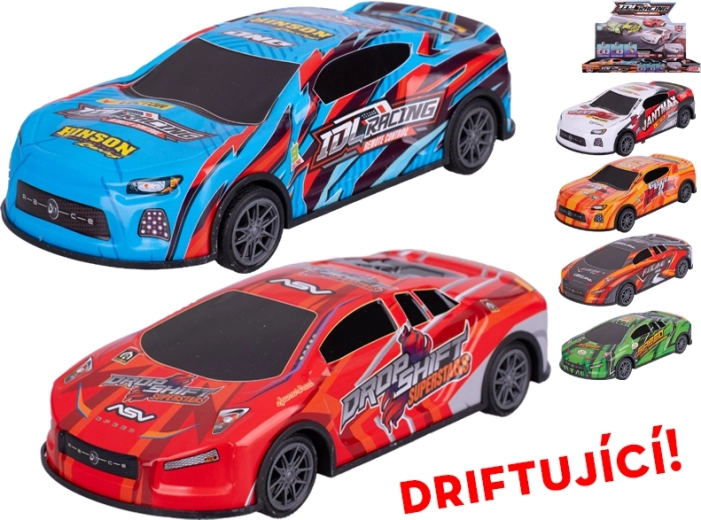 Hõõrdeautode driftiauto inertsmehhanismiga 17,5 cm