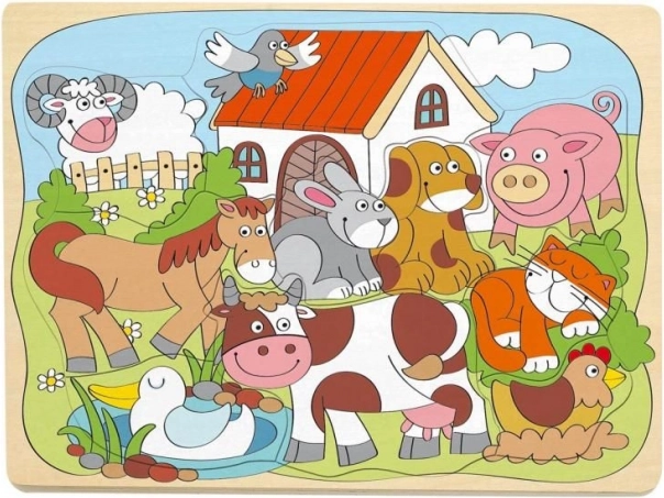 Wooden Animal Puzzle for Little Ones