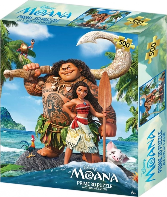 3D pusle MOANA, 500 tükki
