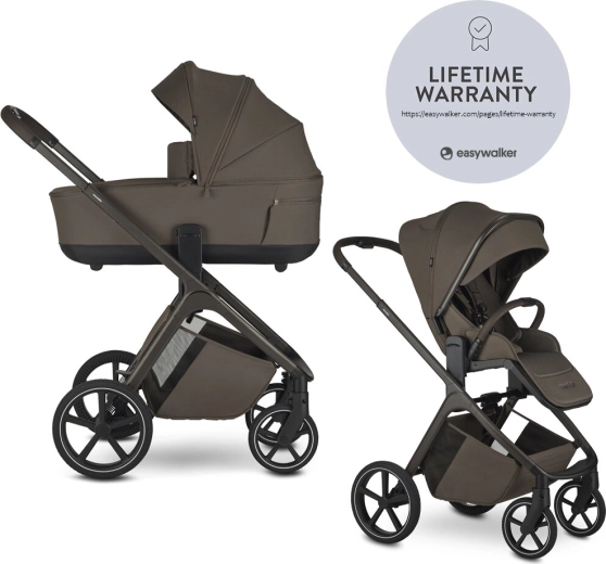 Easywalker Zoey kombineeritud lapsevanker chestnut brown